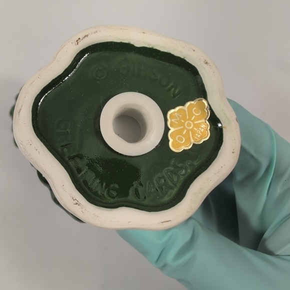 Gibson Greeting Christmas Tree & Bunny Mouse Salt & Pepper Shakers Otagiri Japan - Picture 9 of 12